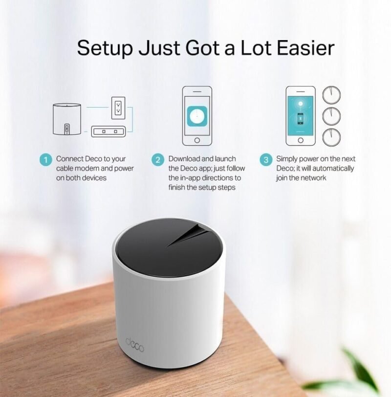 TP-Link Deco X25 AX1800 Whole-Home Mesh Wi-Fi 6 System - Image 2