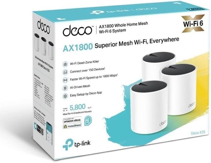TP-Link Deco X25 AX1800 Whole-Home Mesh Wi-Fi 6 System - Image 6