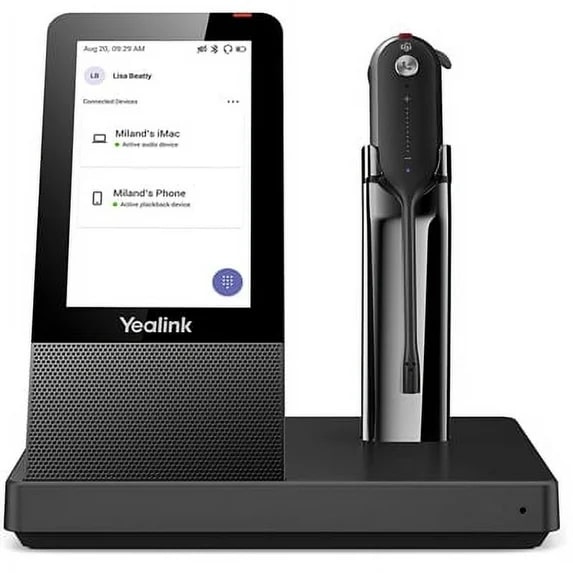 Yealink Wh67 DECT Wireless Headset with Base