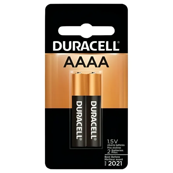 Duracell AAAA 1.5V Alkaline Batteries (4-Pack) - Long-Lasting Power for Small Devices