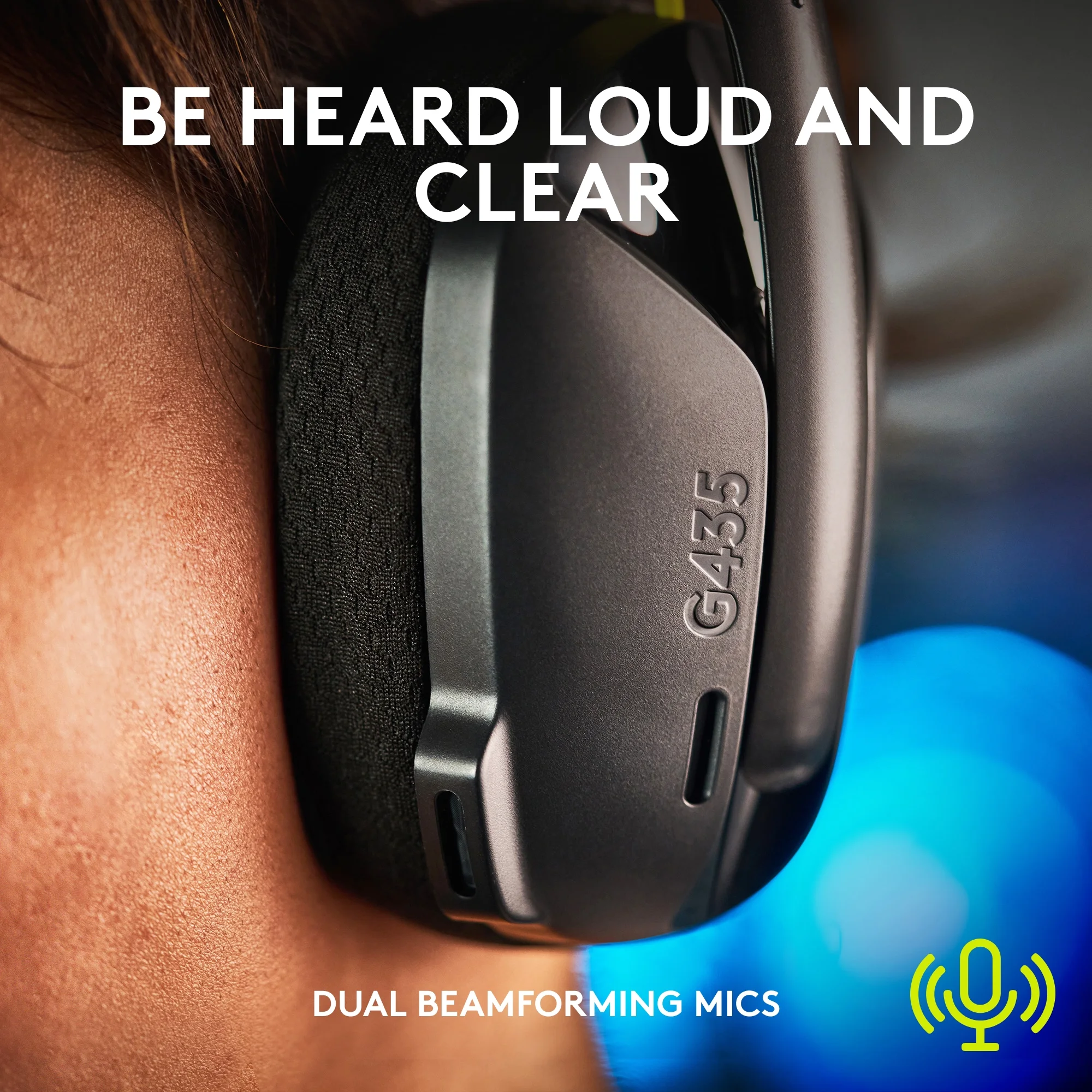 Logitech G435 LIGHTSPEED Bluetooth Wireless Gaming Headset – Ultra-Lightweight - Image 3