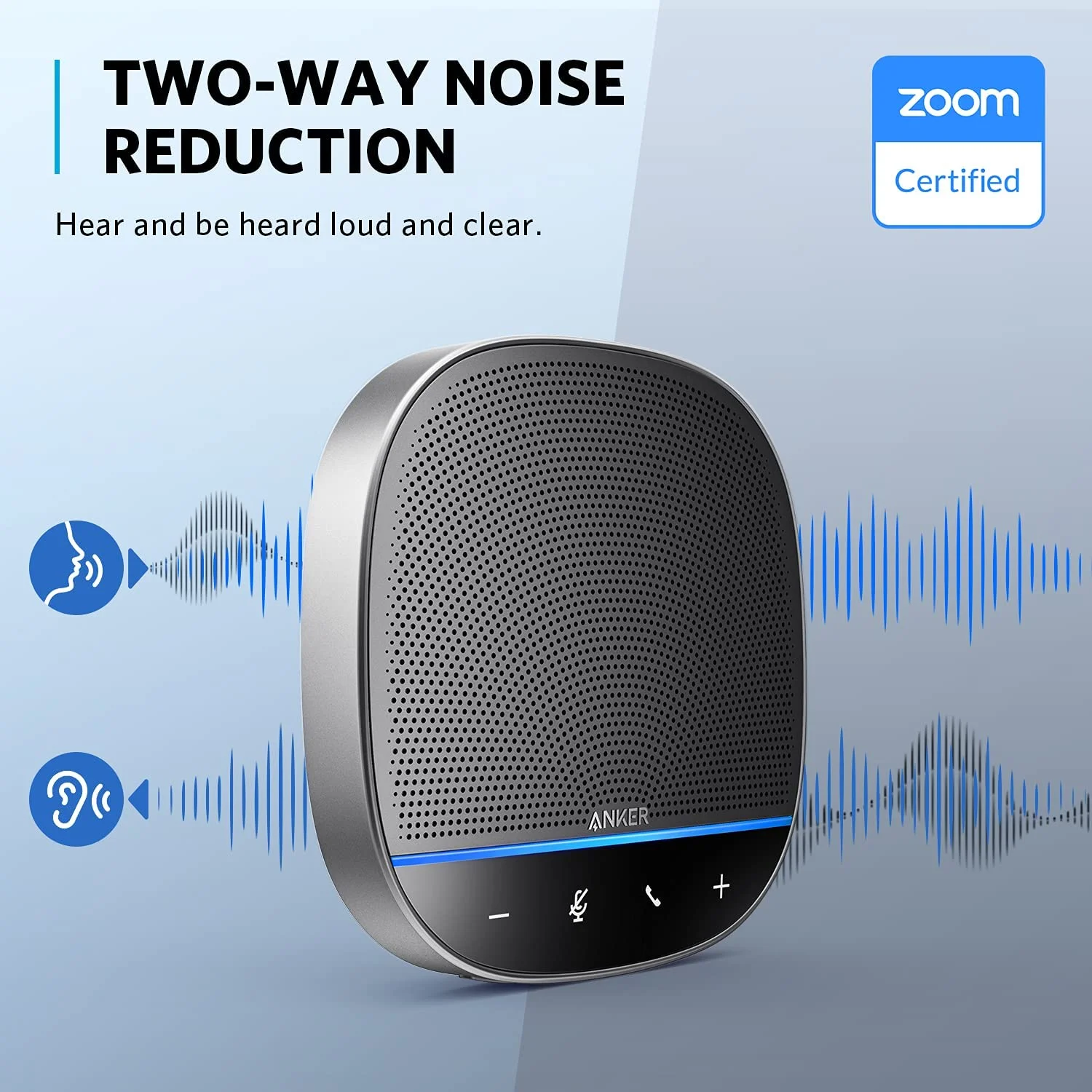 Anker PowerConf S500 Bluetooth Speakerphone: 360° Coverage, AI Noise Cancellation for Crystal Clear Meetings - Image 2
