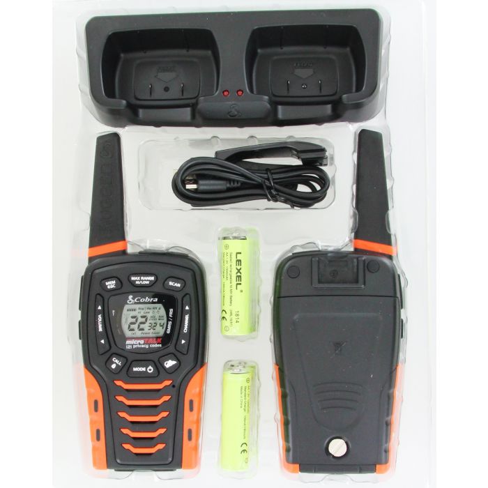 Cobra ACXT645 35-Mile Two-Way Radio Walkie Talkie with NOAA Weather Alerts - Image 2