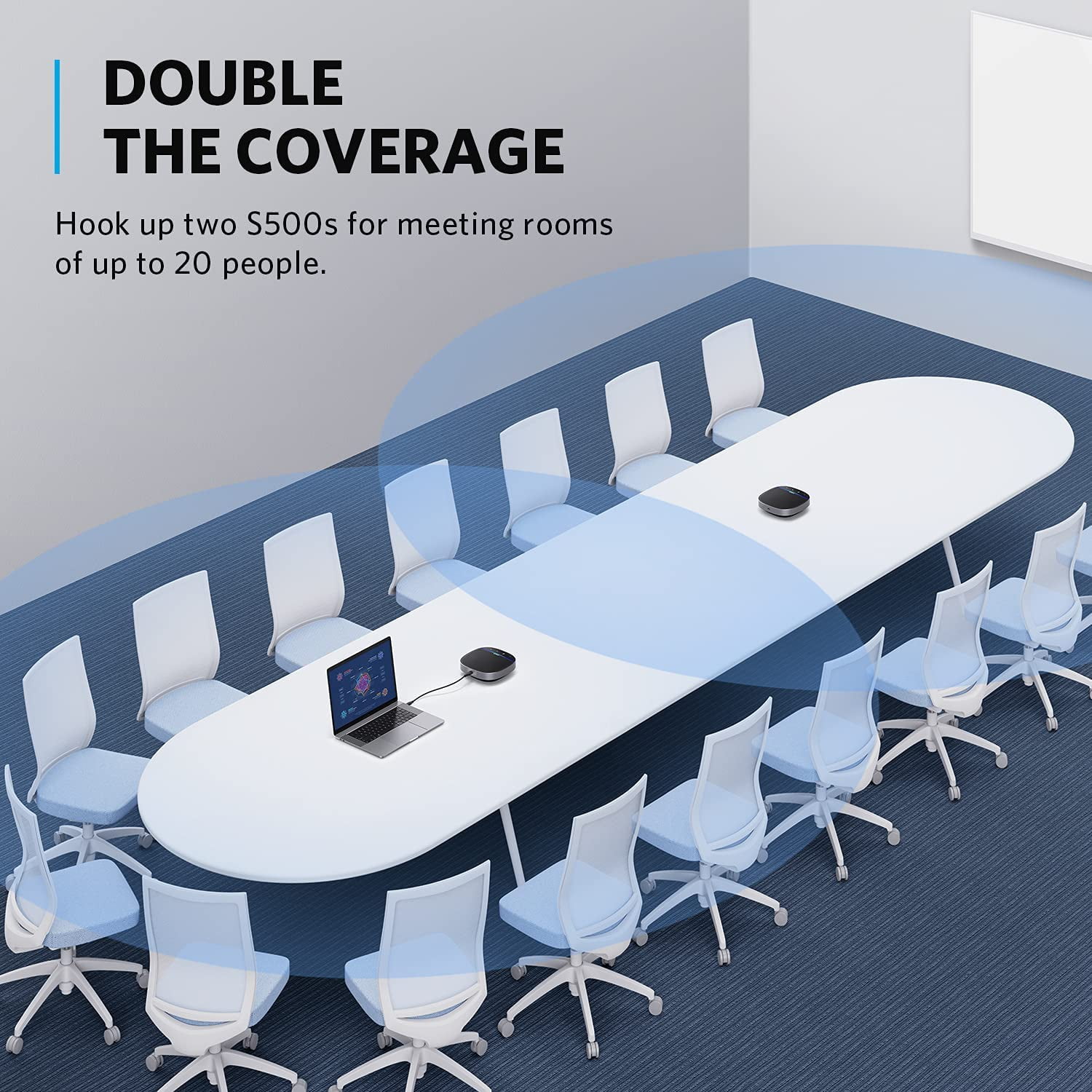 Anker PowerConf S500 Bluetooth Speakerphone: 360° Coverage, AI Noise Cancellation for Crystal Clear Meetings - Image 6