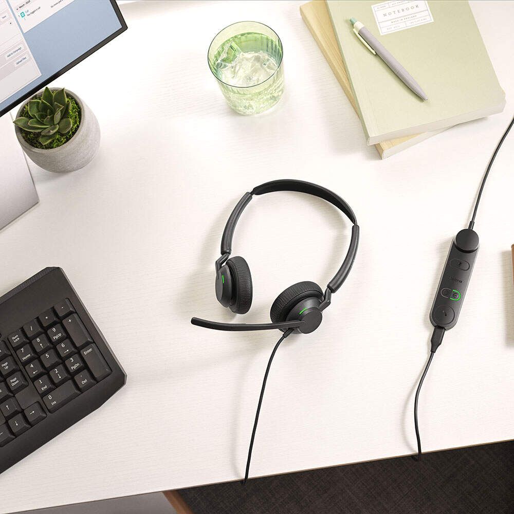 Jabra Engage 50 II Wired Stereo Headset with Link Call Control USB-C for Professional Business Calls - Image 3