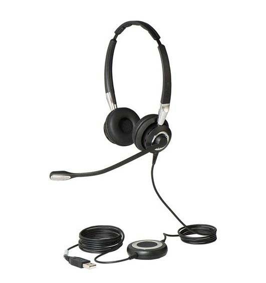 Jabra Biz 2400 II Duo USB Headset - Professional Call Center Grade, Noise Cancelling